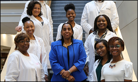 Students learn about pharmacy during MPLOY visit