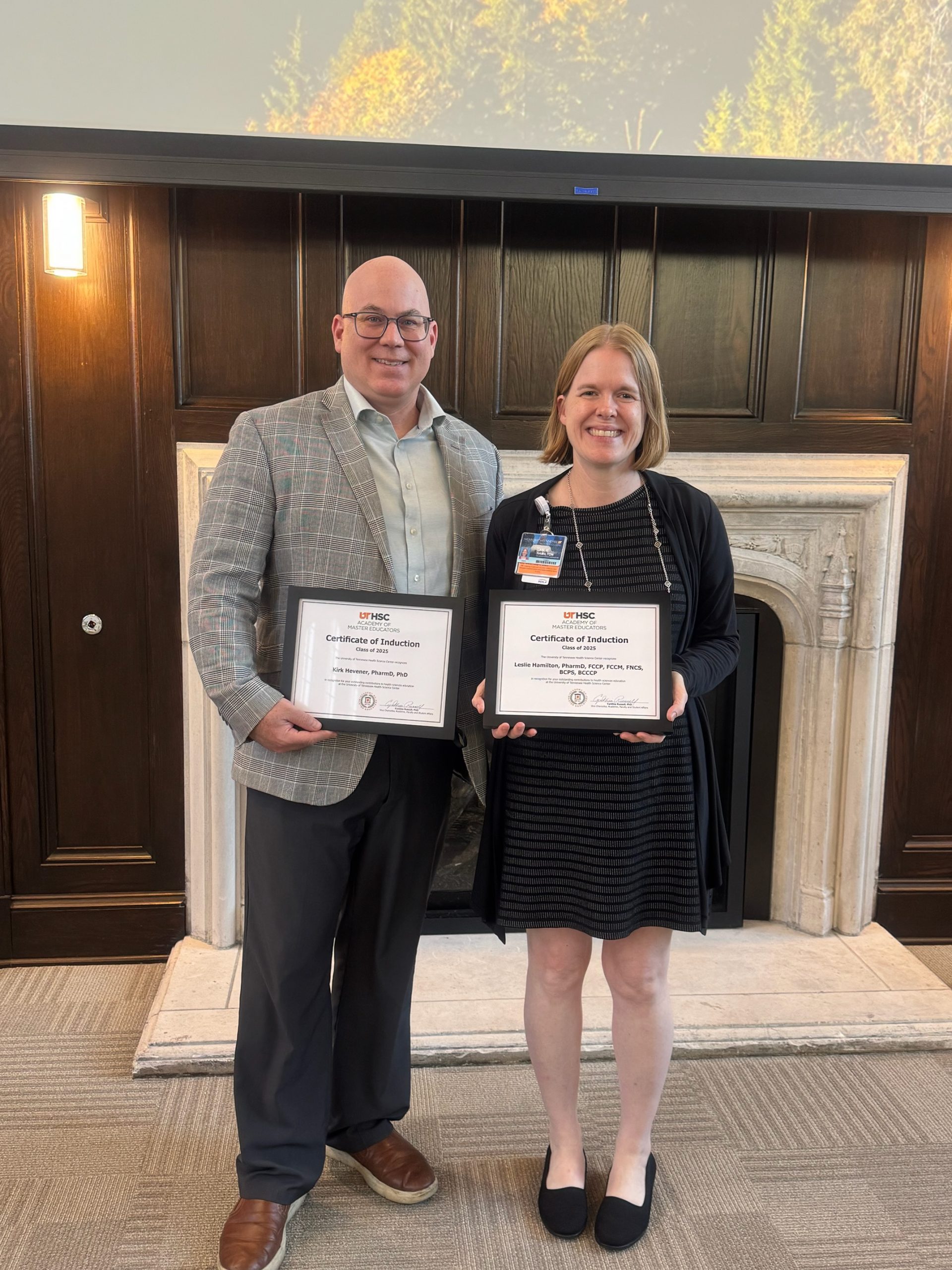 Professors Hevener and Hamilton Inducted into UTHSC’s Academy of Master Educators